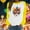 10 Yellow, variant on YueHuiYing Carnival Cartoon Character Print Women's Long Sleeve Loose Round Neck Casual Pullover