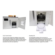 Full Automatic Pancake Making Machine Electric Roti Maker Dough Knead Press Roast Machine