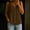 A_ Coffee, variant on Women's Spaghetti Strap V Neck Linen Peplum Camisole, Single Breasted Lightweight Daily Blouse Yellow S