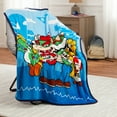 thumbnail image 2 of Super Mario Kids Blue Silky Soft Throw Blanket, 40x50, Nintendo, 2 of 6