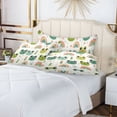 thumbnail image 6 of Cute Frog Head and Rainbow Plush Pillow Cases Standard Size Ultra Soft Warm Pillowcases with Zipper 20"x26", 6 of 9