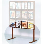 Wooden Mallet LM-FSMH Divulge Optional Solid Oak Floor Stand in Mahogany
