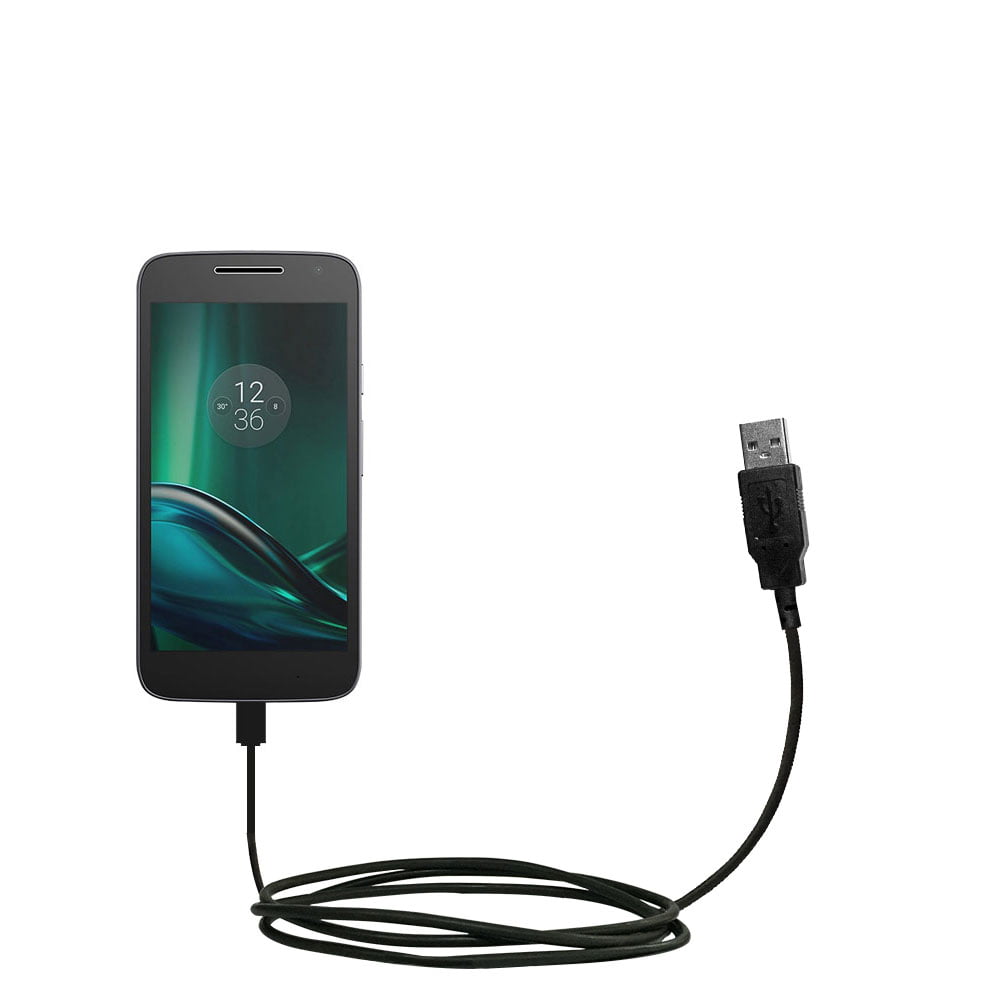 Classic Straight USB Cable suitable for the Motorola Moto G4 / G4 with Power Hot Sync and Charge Capabilities - Uses Gomadic TipExchange Technolo - Walmart.com