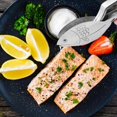 thumbnail image 2 of Stainless Steel Fish Shaped Citrus Juicer Manual Press, Portable Lemon Wedge Squeezer Kitchen Tool, 2 of 5