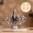 thumbnail image 4 of Resin Silver Finish Decorative Face Idol Figurine for Home & Office Table Accent | Elegant Handcrafted Style Showpiece, 4 of 4