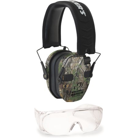 Walker’s Razor Slim Electronic Muff (RealTree Xtra Camo) with OTG Glasses Kit