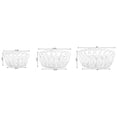 thumbnail image 4 of Decorative Round Fruit Bowl Bread Basket Serving Tray, Set of 3, 4 of 7