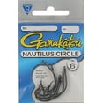 thumbnail image 2 of Gamakatsu Nautilus Circle Bait Hook #1/0 for Saltwater and Freshwater Fishing, Black 7-Pack, 2 of 2