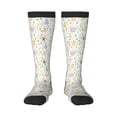 thumbnail image 2 of Lsque Flower Rabbit Printed Crew Socks Men's Women's LightWeight Thin Casual Calf Socks ,Knee High Socks,Cotton Socks, 2 of 9