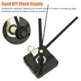thumbnail image 5 of High Torque Long Shaft Wall Clock Movement Mechanism with 2 pairs of Hands, Silent Sweep Battery Quartz Clock Motor Movement Kit for DIY Repair Parts Replacement (1.22inch Shaft), 5 of 8