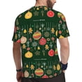 thumbnail image 2 of Wukai Christmas Print Men's Short-Sleeved Mesh T-Shirt,Quick-Dry Short Sleeve Workout T-Shirt-Medium, 2 of 8