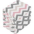 thumbnail image 2 of Coolnut 6 PCS Pink Gray Chevron Washcloths, 12 X 12 Inches Cotton Wash Cloths, Highly Absorbent and Soft Face Towels for Bathroom,Gym,Hotel and Spa, 2 of 6