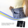 thumbnail image 4 of Jumpingount Pantalones de traje unisex de metal faldas Clip de cintura cintura elástica abrazaderas retráctiles pantalones vaqueros sueltos tensor ropa Cinturones Negro Jumpingount AP004781-01B, 4 of 6