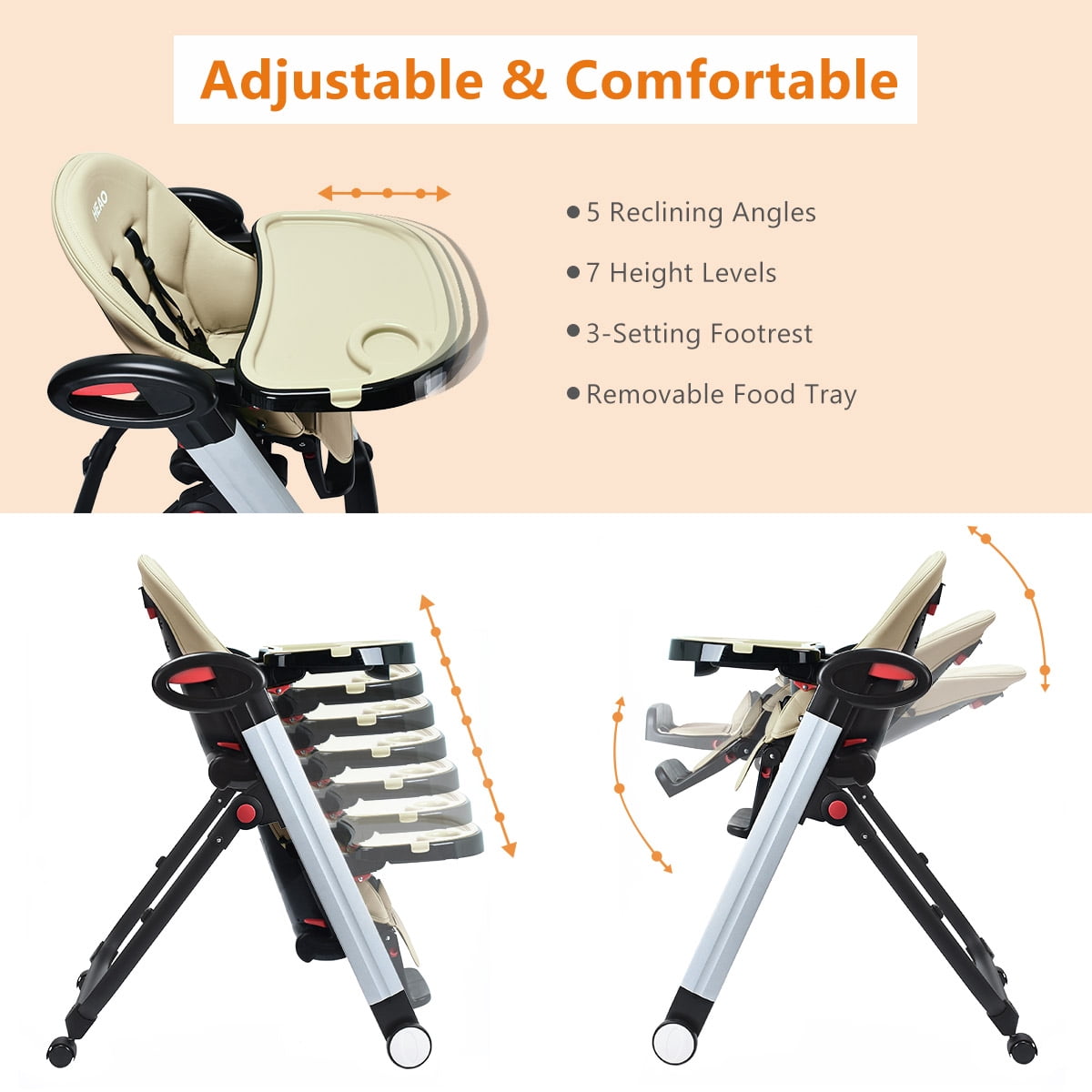 heao foldable high chair