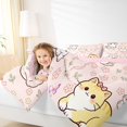 thumbnail image 4 of Homewish Lovely Cat Animals 7-Piece Twin Bedding,Cute Floral Bowknot Bedding Comforter Set,Pink,Pink Reversible, 4 of 8