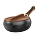 thumbnail image 4 of Wok de hierro para cocinar chino, wok, utensilios de cocina, cocina de inducción a gas hirviendo, fondo plano 30 centímetros, 4 of 9