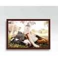 27X40 Dark Brown Real Wood Picture Frame Width 0.75 Inches One Sheet