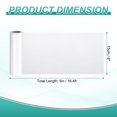thumbnail image 2 of Uxcell Wood Grain Wallpaper Border 6" x 16.4ft Textured Frame Sticker, Light White, 2 of 7