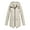 Apricot XXL, variant on Women Fall Winter Coat Windproof Long Sleeves Hooded Drawstring Windbreaker Zipper Closure Pure Color Patch Pockets Daily Wear Outdoor Jacket