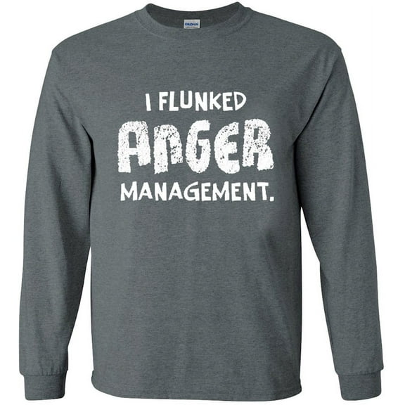 Anger Management Funny T-shirt Long Sleeve Mens