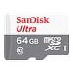 SanDisk Ultra - Flash memory card (microSDXC to SD adapter included) - 64 GB - UHS Class 1 / Class10 - microSDXC UHS-I