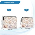 thumbnail image 4 of FORMRS 13-13.3 inch Laptop Sleeve Case Soft Carrying Quilted Computer Bag Cover, Orange Watercolor Seashells, 4 of 7