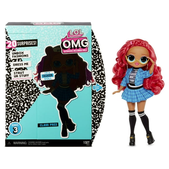 L.O.L. Surprise! O.M.G. Series 3 Class Prez Fashion Doll with 20 Surprises
