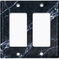 thumbnail image 6 of Metal Light Switch Plate Outlet Cover (Image of Marble Black MAR006), 6 of 13