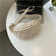 thumbnail image 1 of Xiao Hua Bolso de hombro tejido para mujer, bolso de mano y neceser, elegante bolso de playa de verano, 17 x 1 cm x 14 cm (blanco C), 1 of 5