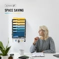 thumbnail image 3 of 7-Tier Wall File Holder Organizer with Hooks, Mesh Hanging File Organizer, Mail Organizer Wall Mounted for Papers, Folders, Office Magazine Rack, Assembly Needed, Black, 3 of 7