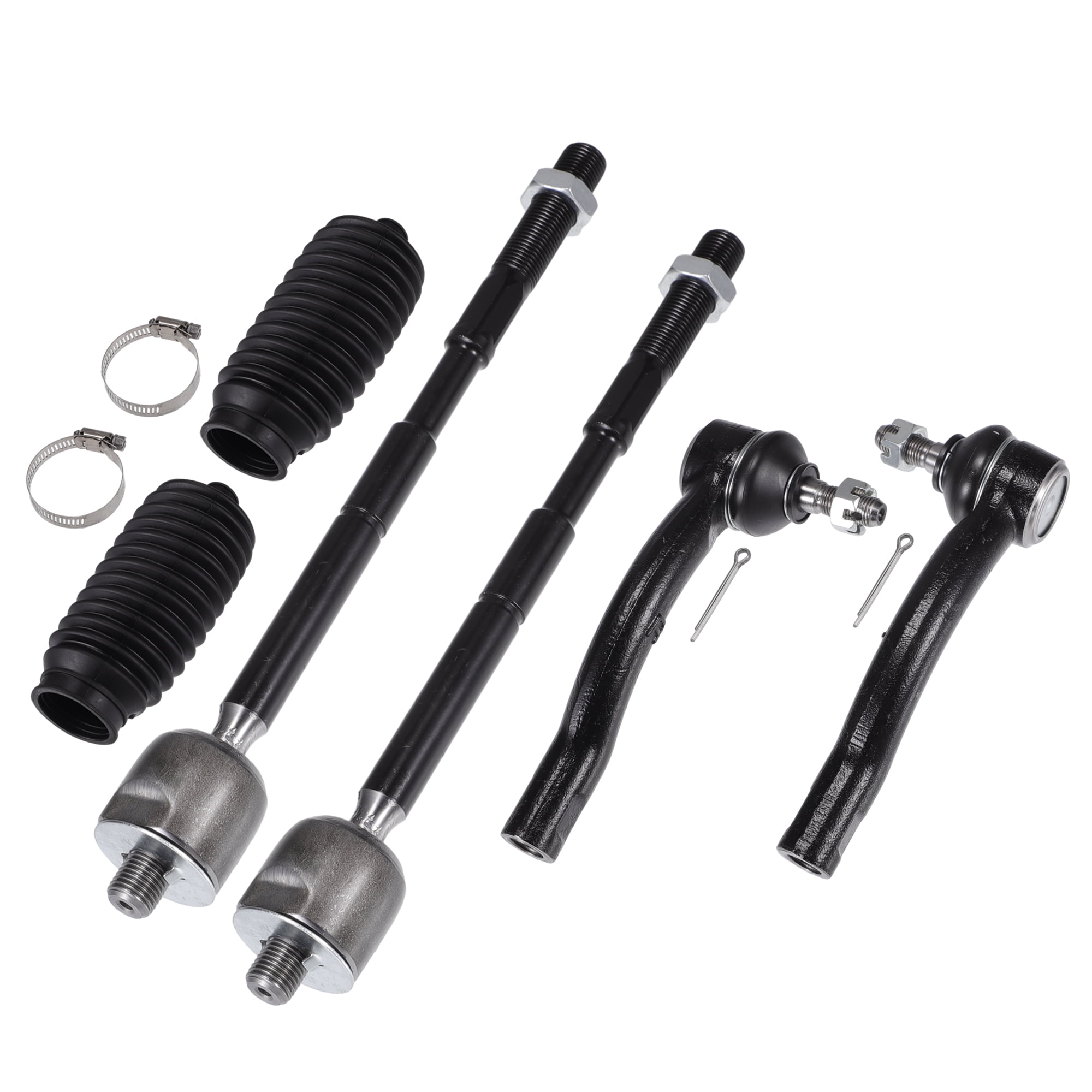Unique Bargains 6pcs Front Inner Outer Tie Rod Ends Kit Suspension ...