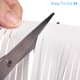 thumbnail image 5 of Uxcell 2 Yards 10 Inch Faux Leather Fringe Trim Tassel Fringe for Sewing, White, 5 of 6