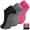 #01 Black+grey+rose Red, variant on Yoga Grips Non Slip Socks 3 Pairs Pilates Anti Skid Grippers Grippy Ballet Barre Socks for Women