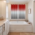 thumbnail image 3 of Red Gray Ombre Kitchen Curtains 84 Inch Length, Modern Gradient Abstract Art Grommet Top Bedroom Living Room Curtains, Light Filtering Cafe Curtain Drapes 2 Panels Set 104''x84'', 3 of 9