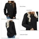thumbnail image 5 of Camisas con dobladillo curvo,Camisas de cuello redondo para mujer Camisas de color puro Top de manga larga construido para profesionales, 5 of 6