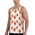 thumbnail image 2 of Easygdp Popcorn Men's Tank Top, Sleeveless Muscle T Shirts, Breathable, Quick-Dry, Loose for Gym, Running, Fitness - 4X-Large, 2 of 9