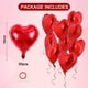thumbnail image 2 of Set de globos TONIFUL de 30 piezas, corazones rojos de foil de 18", 2 of 6
