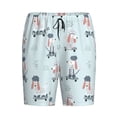 thumbnail image 4 of Wukai Poodle Playing Skateboard Men’s Short Pajama Pants With Pockets Soft Sleep Pj Shorts for Men-3X-Large, 4 of 6