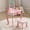 White#02, variant on Paproos Kids Vanity Set with Mirror, Wood Pretend Play Princess Makeup Vanity Table and Chair with Drawer, Toddler Dressing Table with Apple Design, Cute Makeup Desk Set for Little Girls 3+, Pink