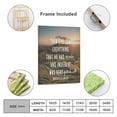 thumbnail image 2 of Inspirational Quotes Genesis 1 31 Wall Art Bible Poetry Verses Framed Canvas Wall Art for Home Living Room Farmhouse Wall Decor Poster 08x10inch(20x25cm), 2 of 5