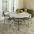 CustomFit Elastic 48" Round Table Cover for Home and Catering Tiles