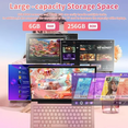 thumbnail image 7 of Rumtuk 14-inch Rose Laptop, 8GB DDR4 RAM, 256GB SSD, Celeron J4105 Quad-Core, IPS FHD, Win 11 Pro/Office 2019,180° Hinge, Webcam, TF Card Slot, USB 3.0, Ultra-Portable PC Notebook for Work Study, 7 of 7