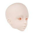thumbnail image 3 of Cabeza de BJD 1/3, cabeza individual, piel blanca, caras, accesorio 3D para entusiastas, maquillaje de práctica, fabricación de muñecas, parte, 3 of 8