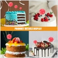 thumbnail image 3 of TEHAUX 20PCS Wedding Cake Decorations Mini Cake Toppers with Design for Guests, 3 of 8