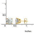 thumbnail image 2 of Primal Gold 14K Yellow Gold Lab Grown Diamond 2ctw SI1/SI2, G H I, 4 Prong Earrings, 2 of 5
