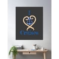 thumbnail image 2 of Bloom Theory I Love Cruises Ship Rope Anchor Poster Wall Art, Modern Wall Decor, 24x36 UNFRAMED, 2 of 3