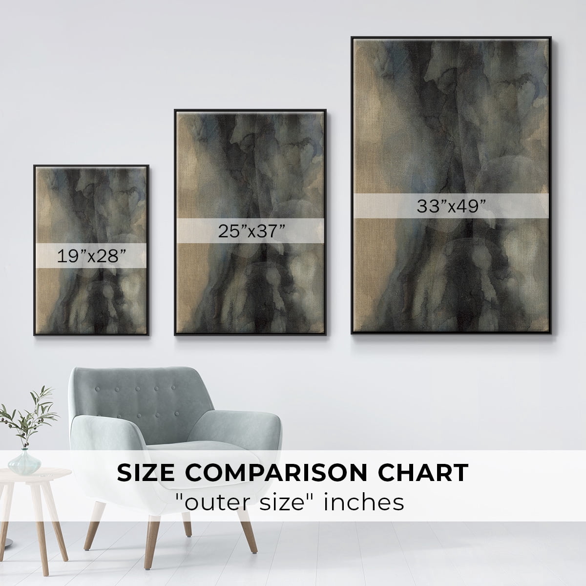 The Winter Framed Premium Gallery Wrapped Canvas - Ready to Hang - 17 x 25 - Black Floating Frame