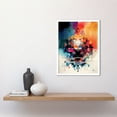 thumbnail image 2 of Abstract Geometric Spectral Prism Kaleidoscope Colour Light Shapes Modern Watercolour Illustration Art Print Framed Poster Wall Decor 12x16 inch, 2 of 5