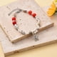 thumbnail image 1 of Nvzi Pulsera de cuentas de arroz de concha Pulsera de cuentas de cristal de concha con colgante de playa, estilo G, 1 of 4