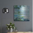 thumbnail image 6 of Luxe Metal Art 'Lily Pond 1'  by Silvia Vassileva Metal Wall Art, 24" x 24", 6 of 8